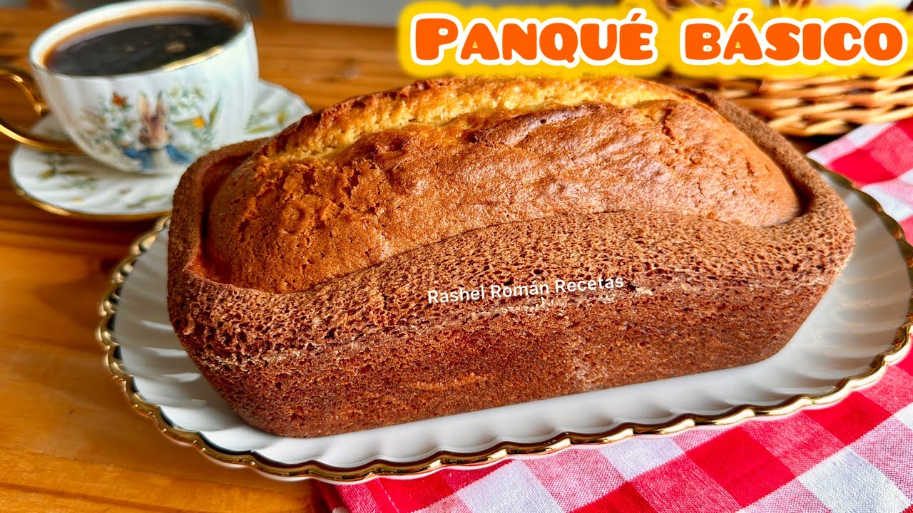 RECETA BASICA Y ECONÓMICA de PANQUE DE VAINILLA ☕️