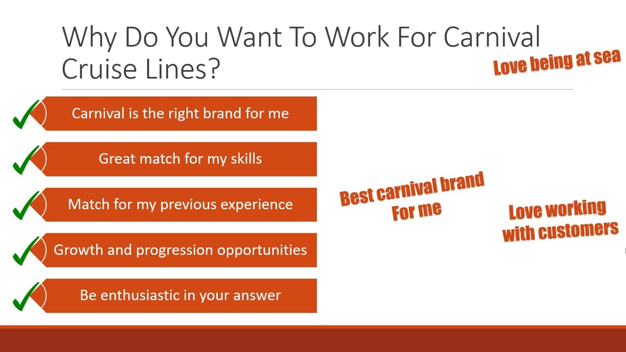 Carnival Cruise Line Interview Questions and Answers (How to Get Your Dream Cruise Ship Job)