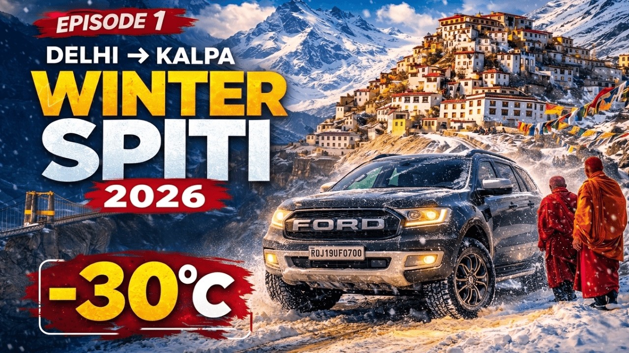 Delhi to Kalpa ❄️ Winter Spiti 2026 | Surviving -30&deg;C 🥶 | Things Got Crazy 😳 | Ep 1