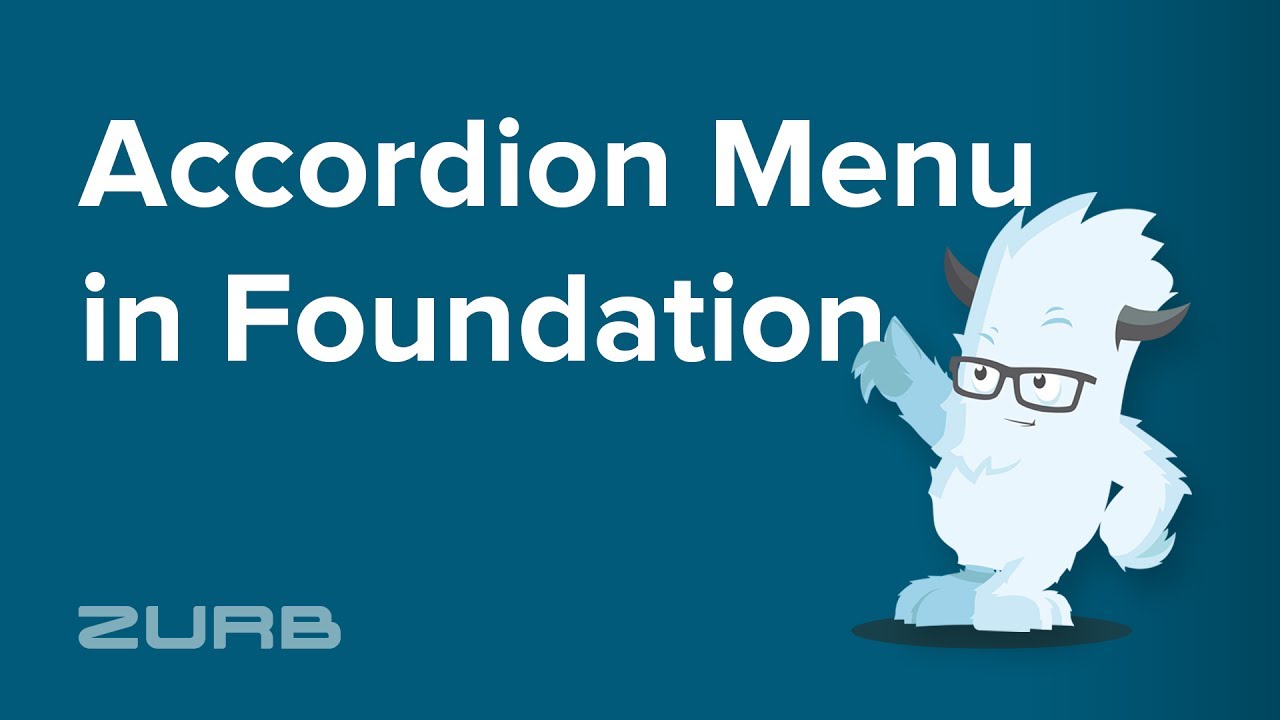 Accordion Menu | Foundation 6 by ZURB