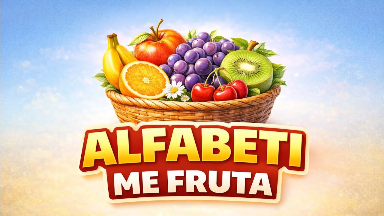 📚🍎 Alfabeti i Gjuh&euml;s Shqipe me Fruta | Video Edukative p&euml;r F&euml;mij&euml;