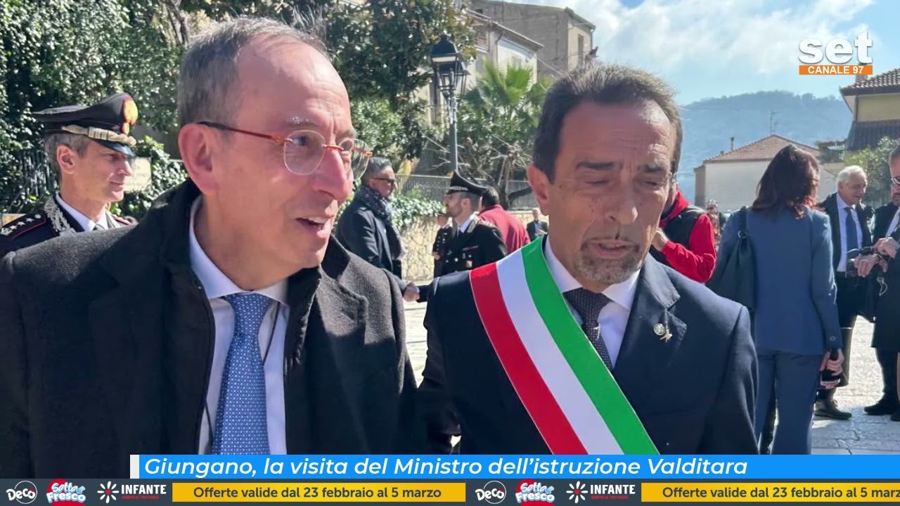 Giungano, la visita del Ministro dell’istruzione Valditara