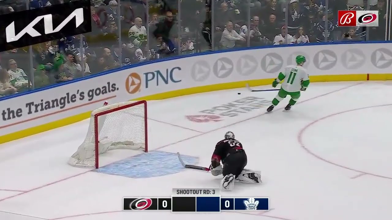 Pyotr Kochetkov surprise Max Domi with a poke check in shootouts (16 mar 2024)