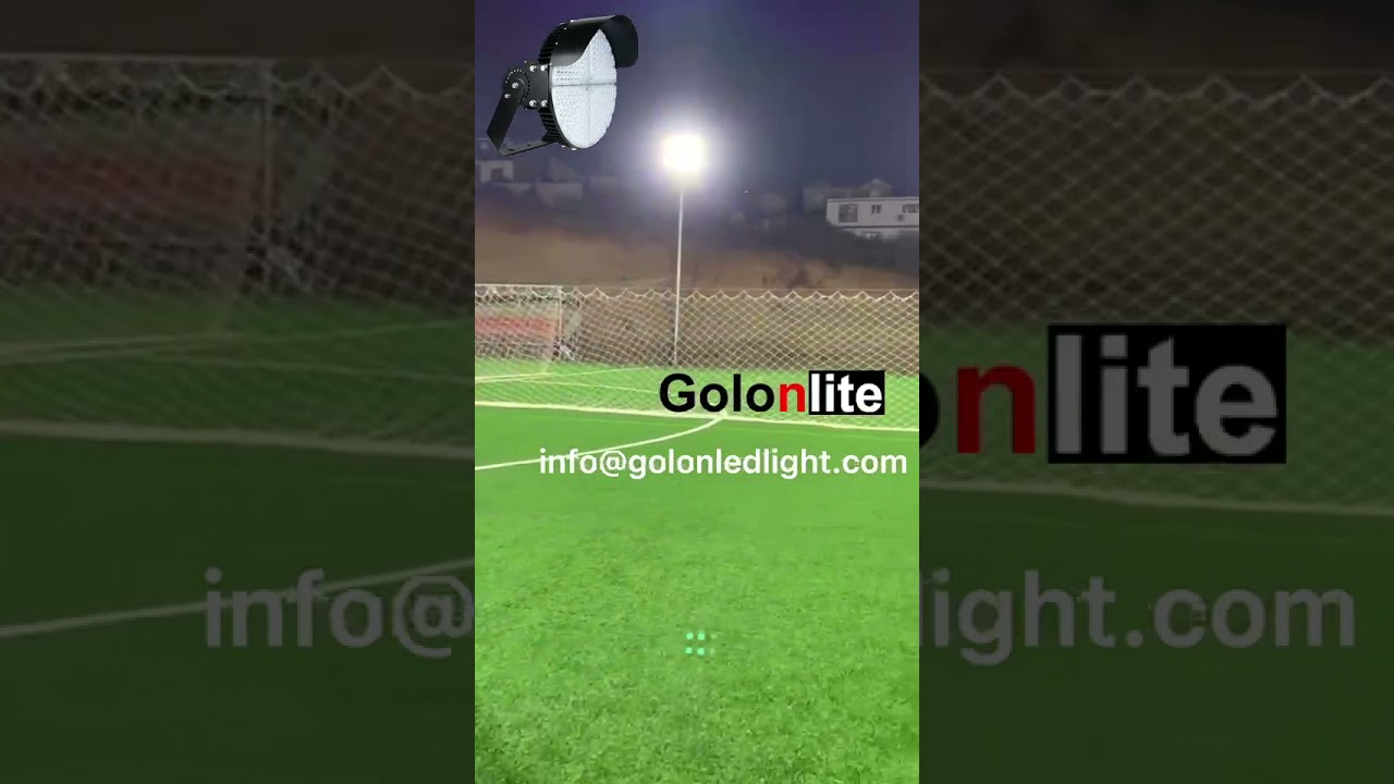 LED lighting solutions for football court 600W LED floodlight LED spotlight Free lighting simulation