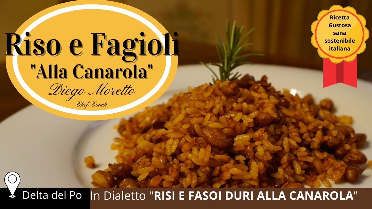 Riso e Fagioli croccanti in Dialetto Veneto(Risi e Fasoi Duri alla Canarola) ricetta tutorial Facile