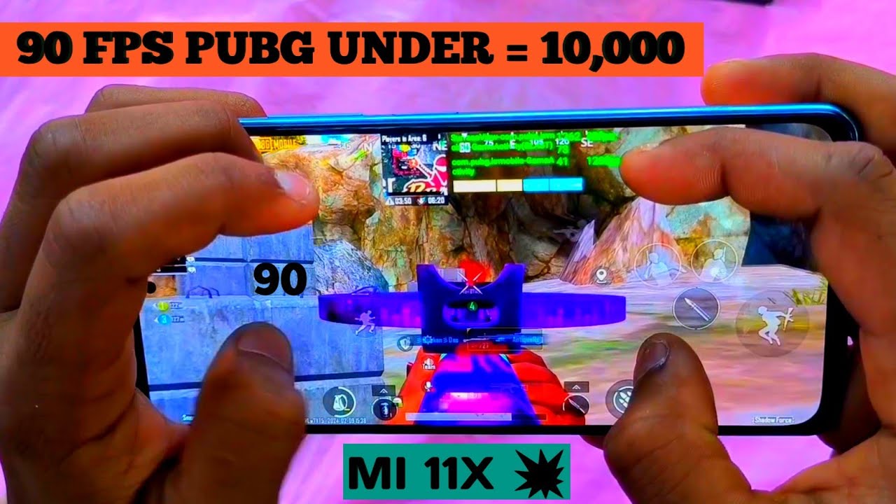 Mi 11x - 90 FPS PUBG test with FPS  Meter || 🔥best gaming phone under 10k