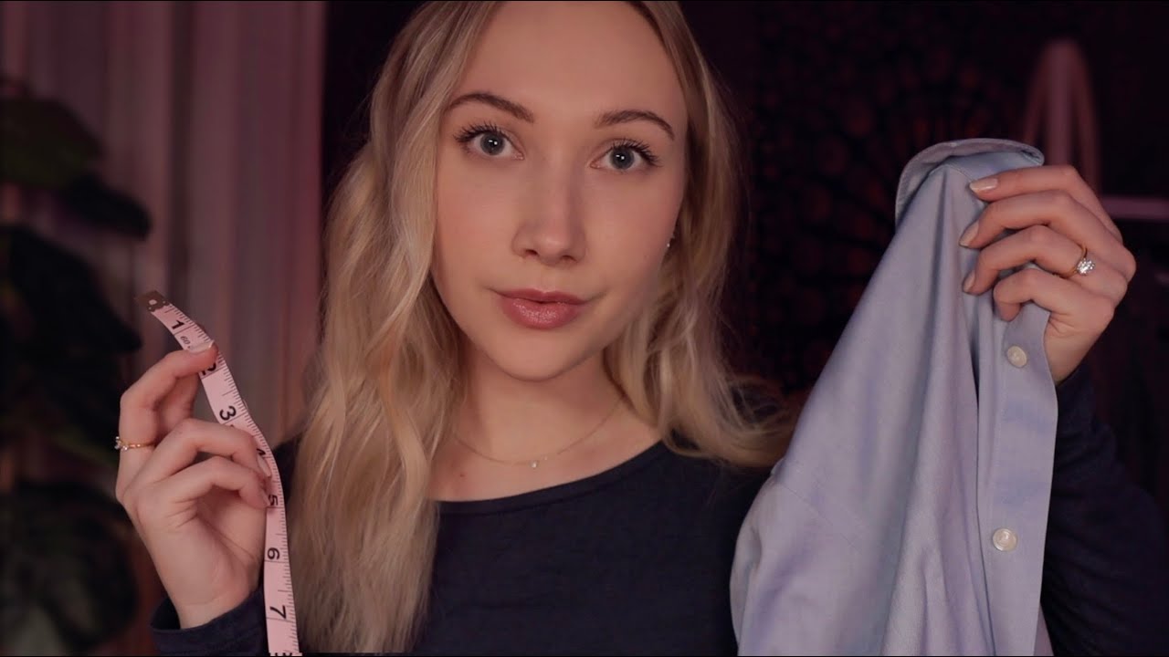 ASMR Detailed Body Measuring | Tailor Roleplay, Fabric Adjustments, Walking Around You 📏
