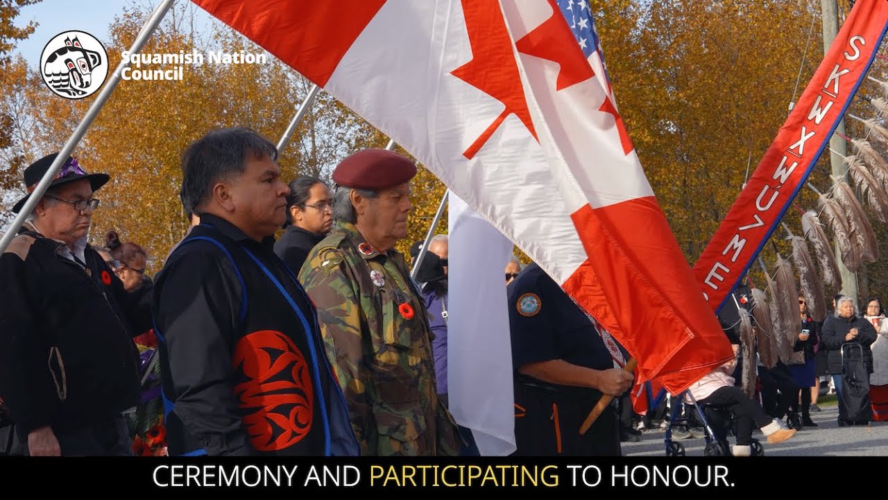 Remembrance Day Ceremony St. Paul's Church Mission Reserve, Squamish Nation