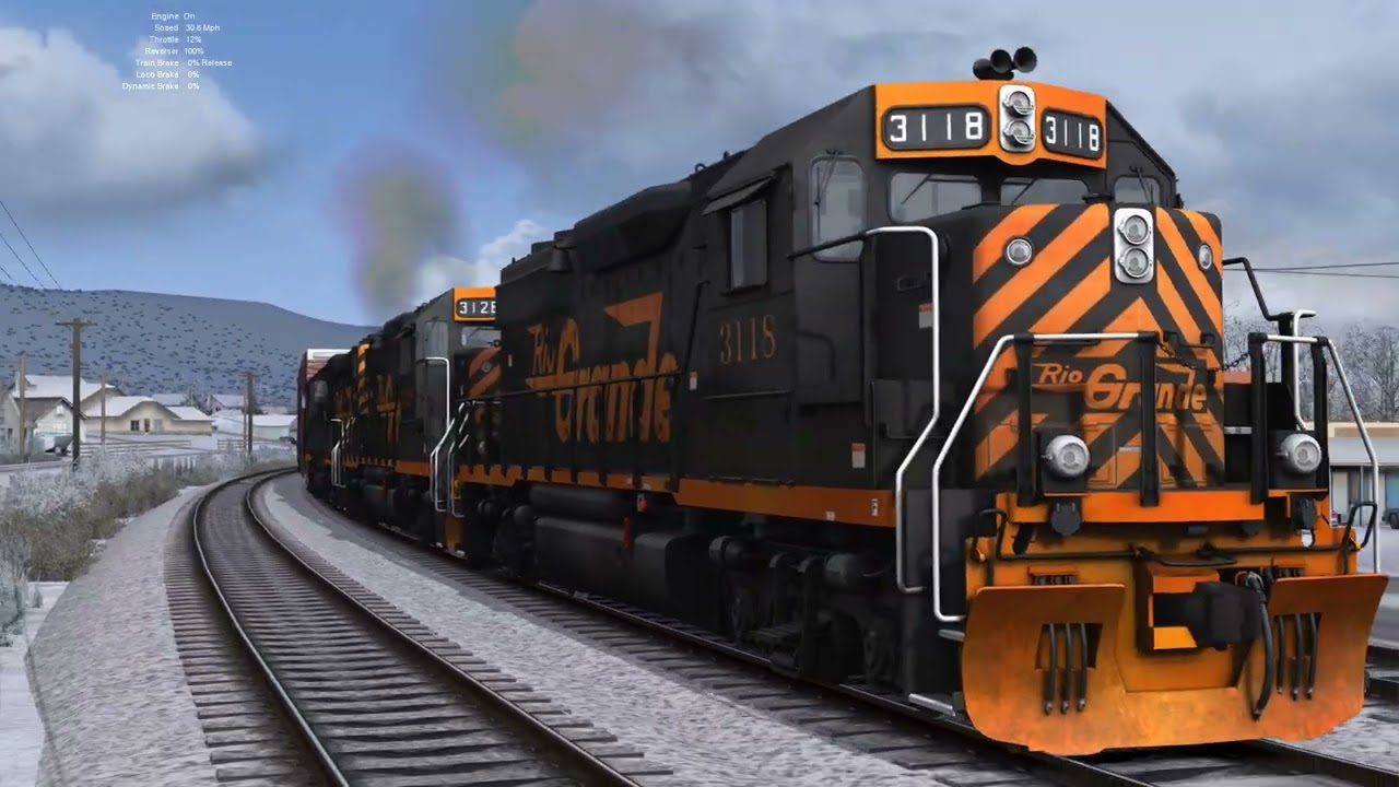 DRGW Train #101 3118 Manifest Freight at Helper