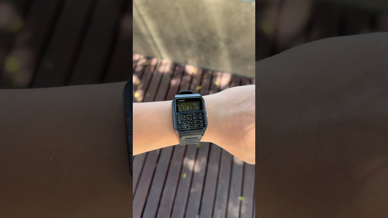 Casio CA-53W &ldquo;Calculator Watch&rdquo; wrist roll