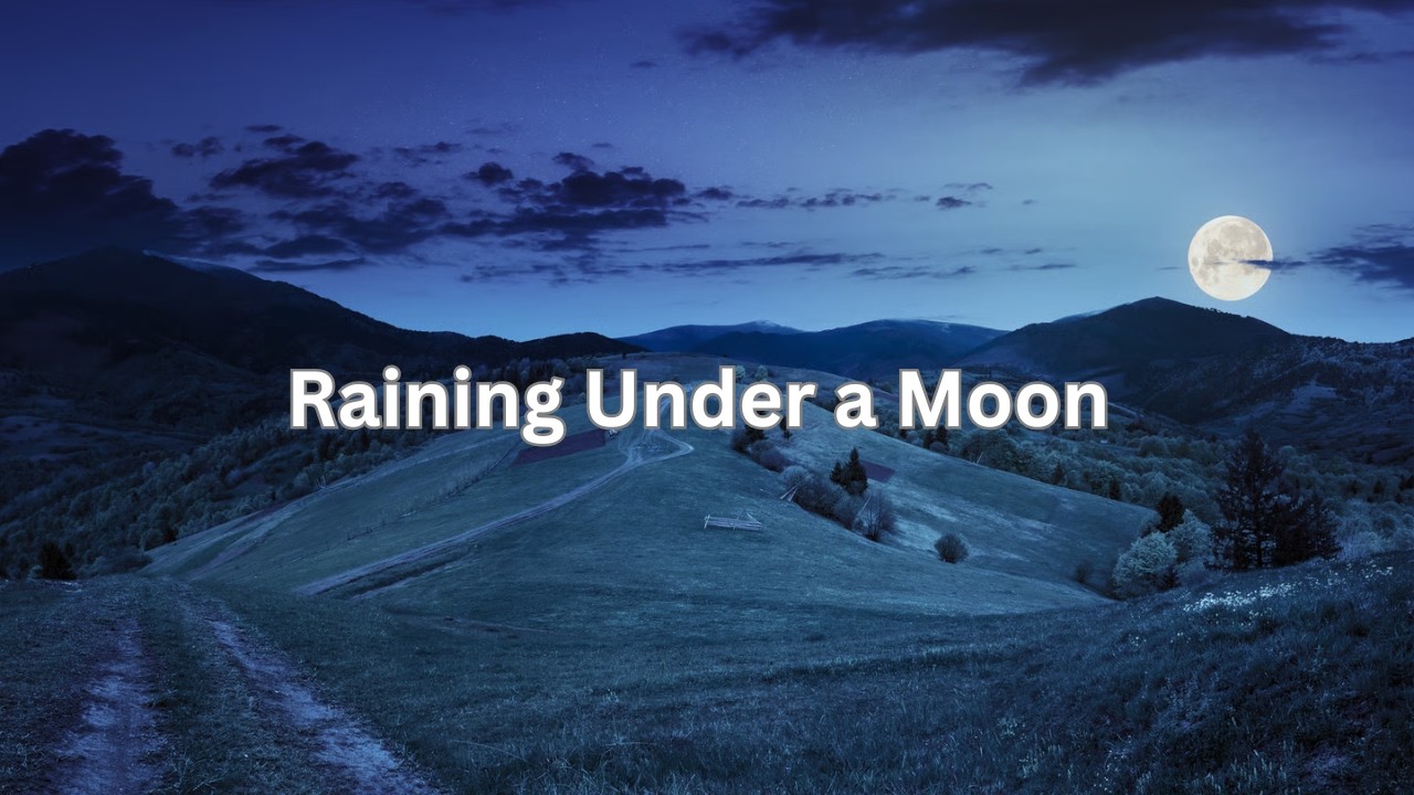 Raining Under a Moon | Deep Sleep, Black Screen, No Music