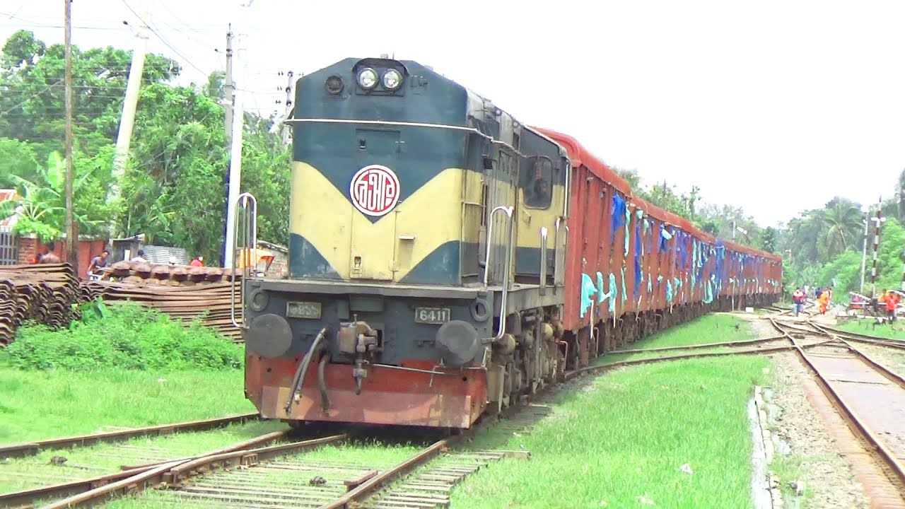 Full Length Freight Trains - Arrival & Departure From Jessore Junction Railway Station