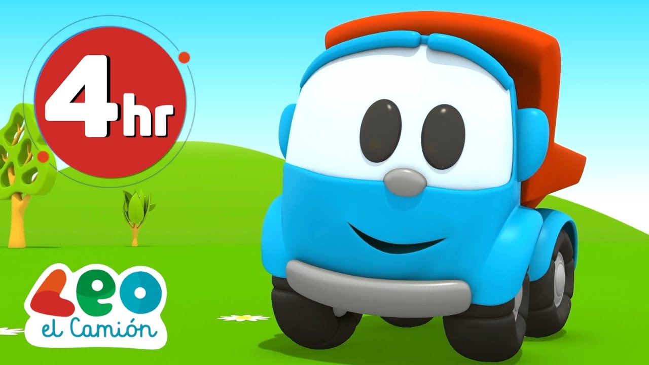 Leo el Camión Capítulos Completos con carros para niños - 4 horas en español