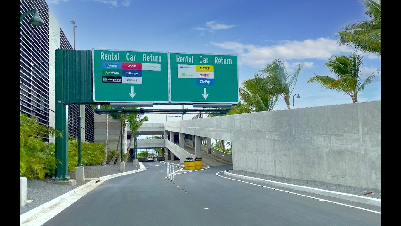 Maui Airport (OGG) Car Rental Return - How to
