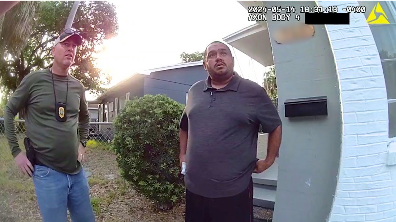 Road Rager Nearly Stabs Man To Death (Police Bodycam) 