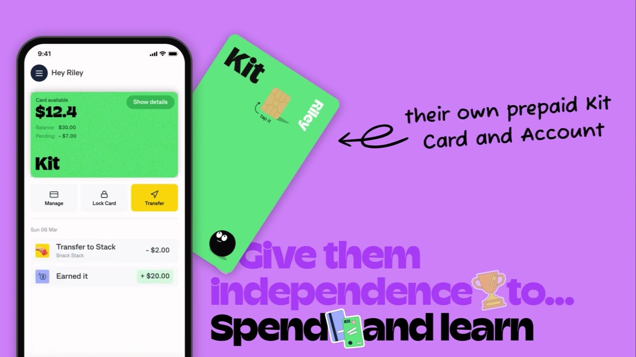 Introducing Kit. The kids money app. | [1080p]