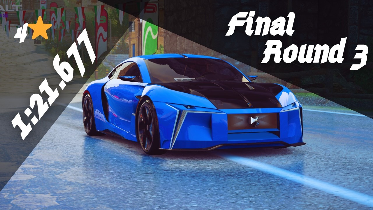 OC 4⭐ - 1:21.677 | DS E-Tense Perf Grand Prix- Final Round 3 [ Castle Crest ] - Asphalt Legends