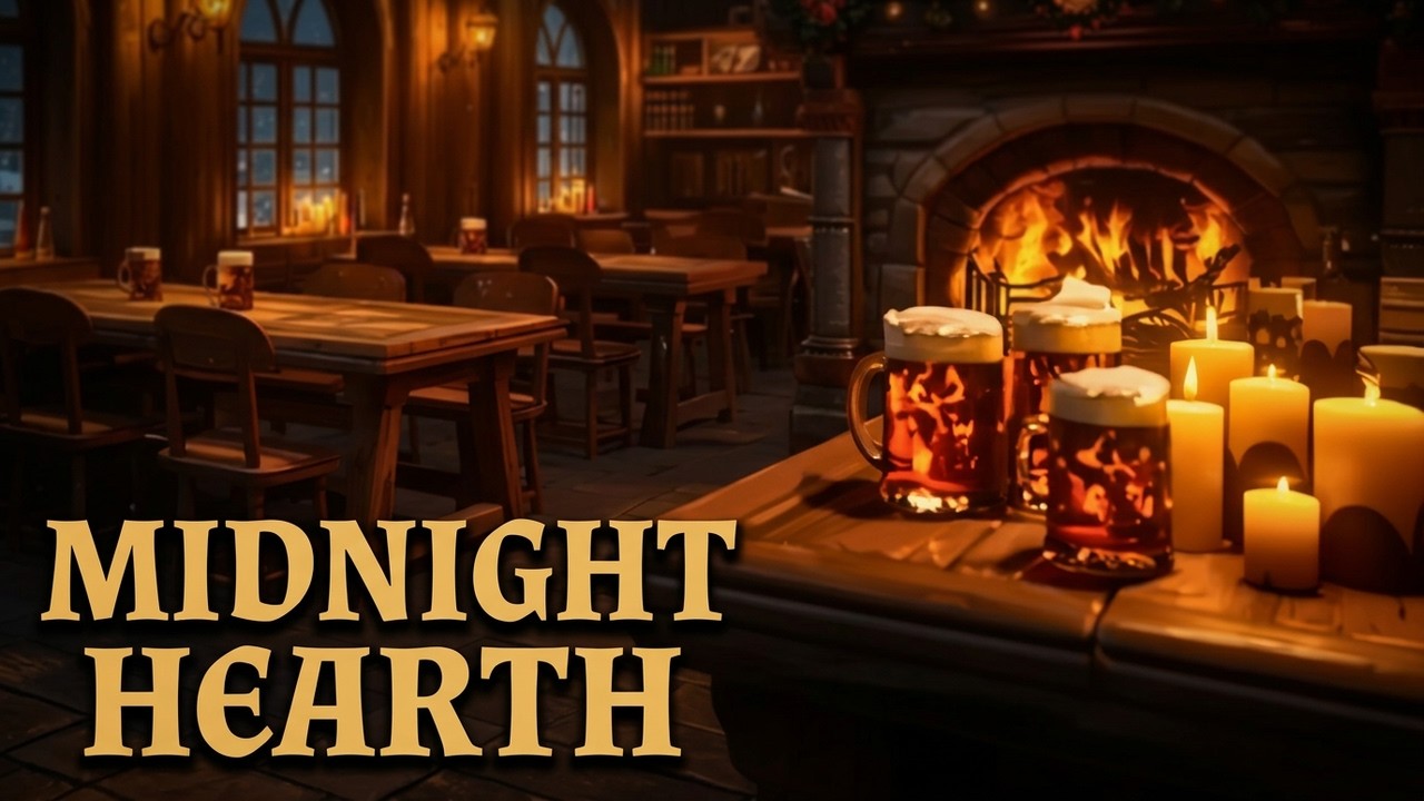 A Warm Hearth by the Fire | 1h Cozy Medieval Tavern Ambience