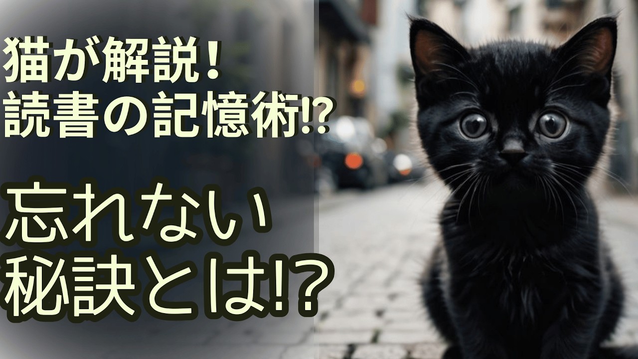読書の記憶術！忘れない秘訣とは？→猫が語る読書術：なぜ読んだ内容を忘れてしまうのか？