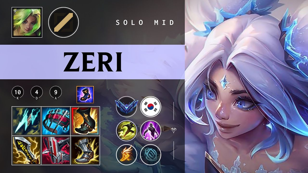 Zeri Mid vs Orianna - KR Diamond Patch 26.02
