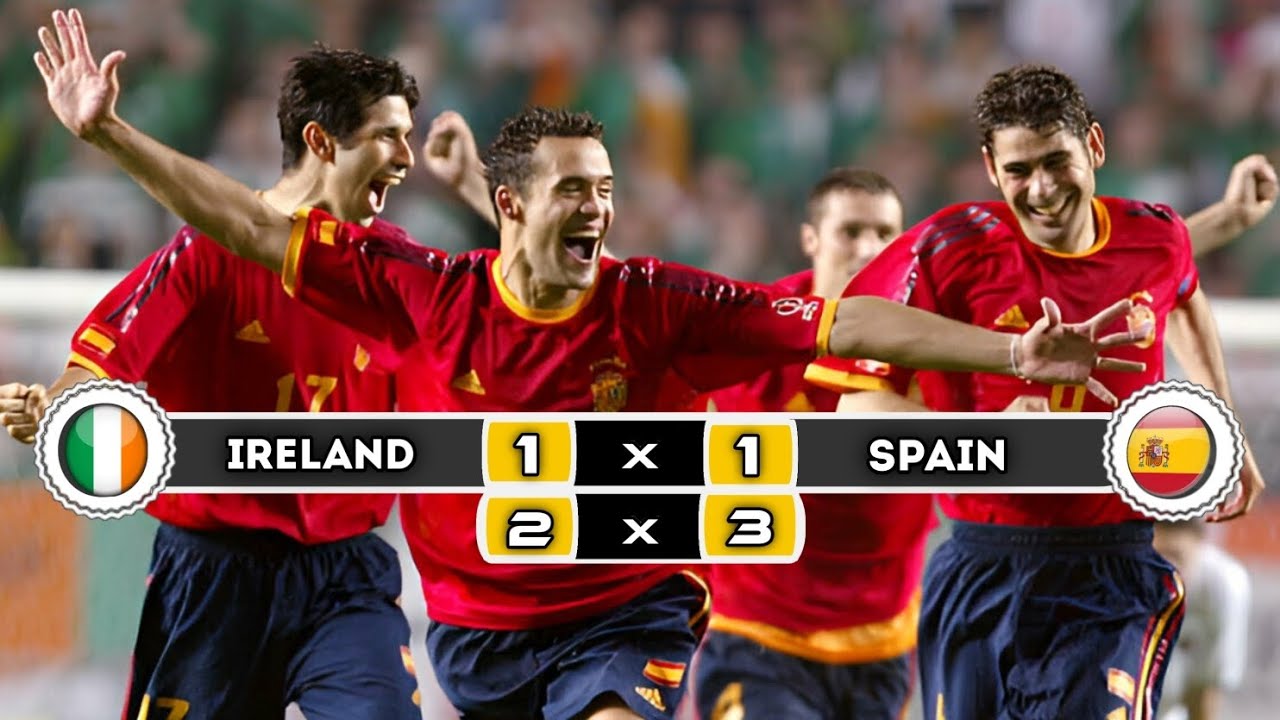 Spain 🇪🇸  × 🇮🇪  Ireland | 1 { 3} × {2} 1 | HIGHLIGHTS | All Goals | Round 16 World Cup 2002