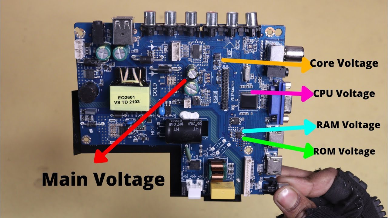 LED TV Motherboard All Common Voltage Details