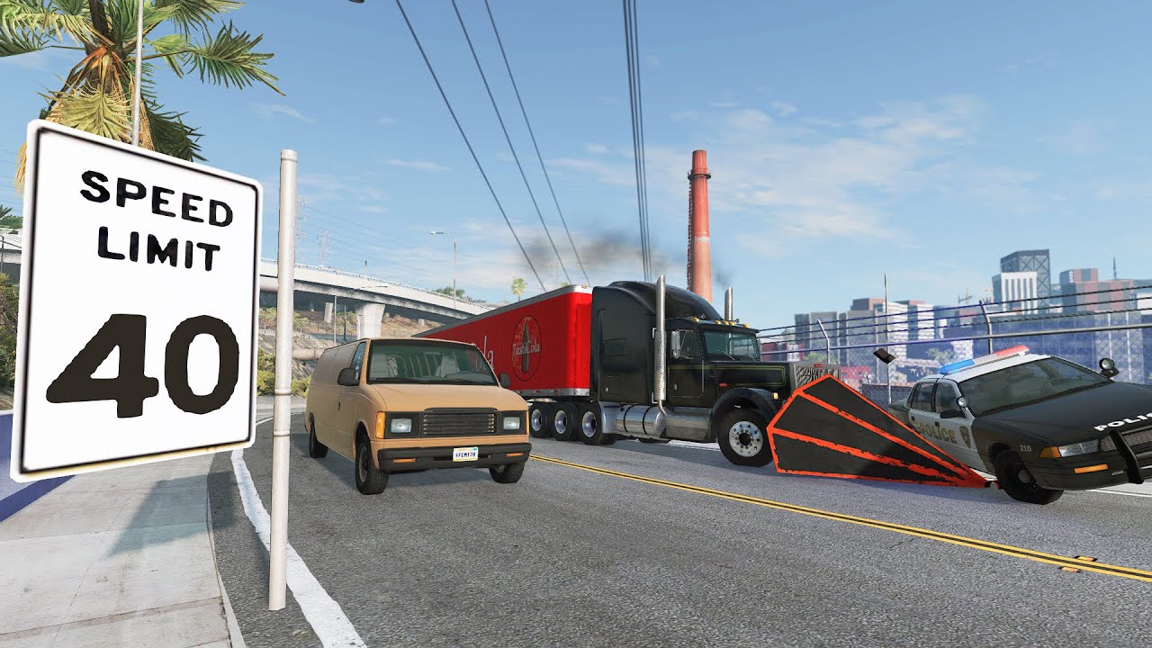 Just Crashes #29 (Ram Plow Madness) - BeamNG Drive