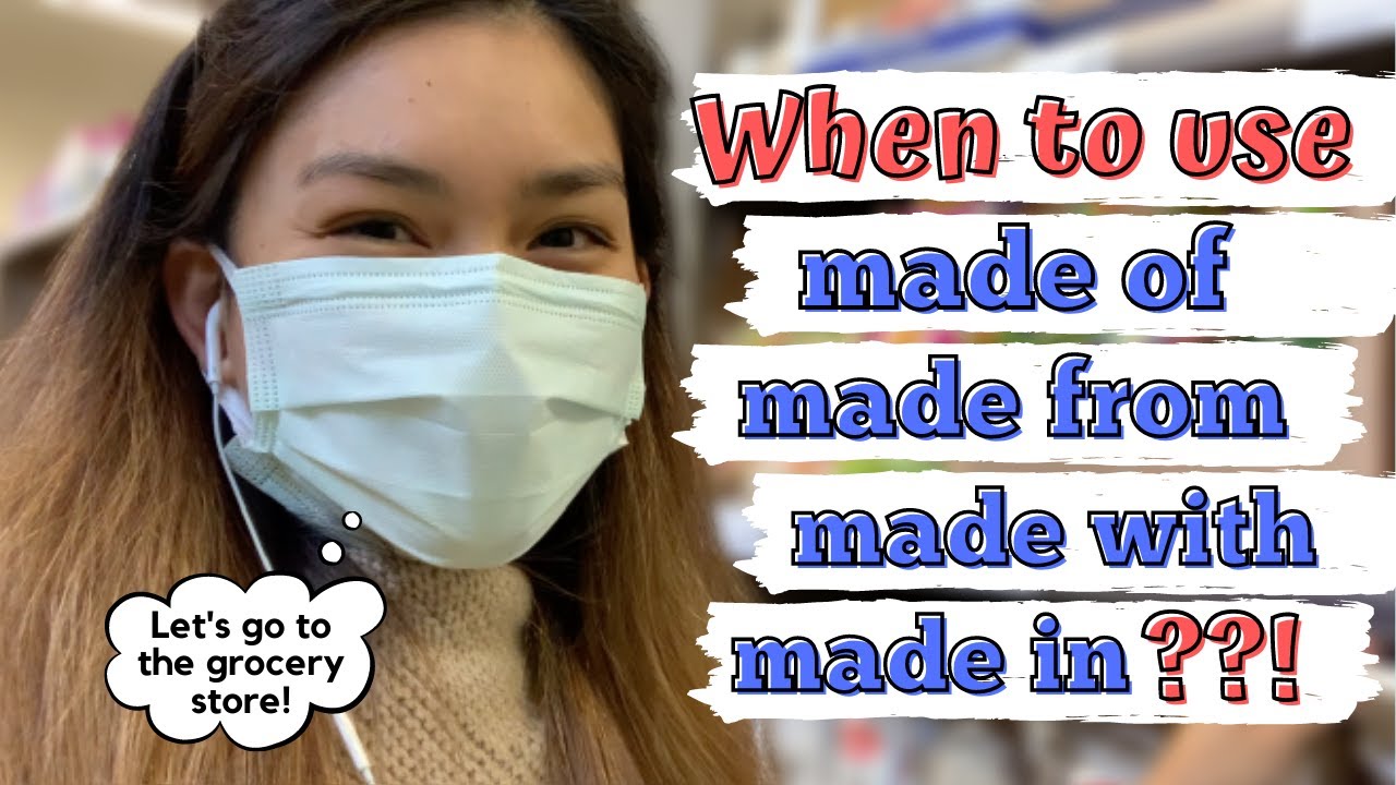 When to use MADE OF, MADE FROM, MADE WITH, MADE IN ...? || English Phrasal Verbs || ENGLISHERA