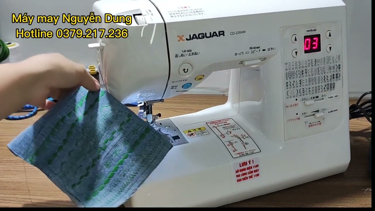 Hướng dẫn sử dụng máy may gia đình Jaguar CD-2204W. LH 0379217236