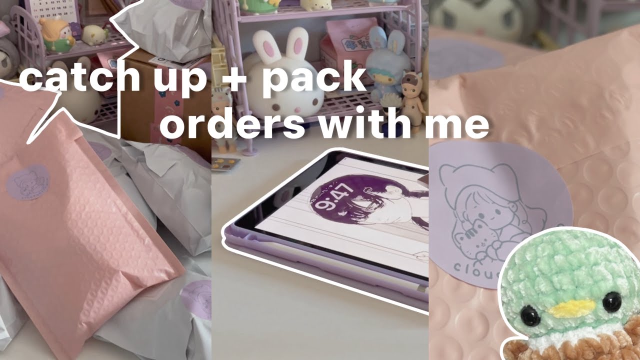 crochet vlog 🧸🧶 catching up on orders, miniso haul + munbyn unboxing
