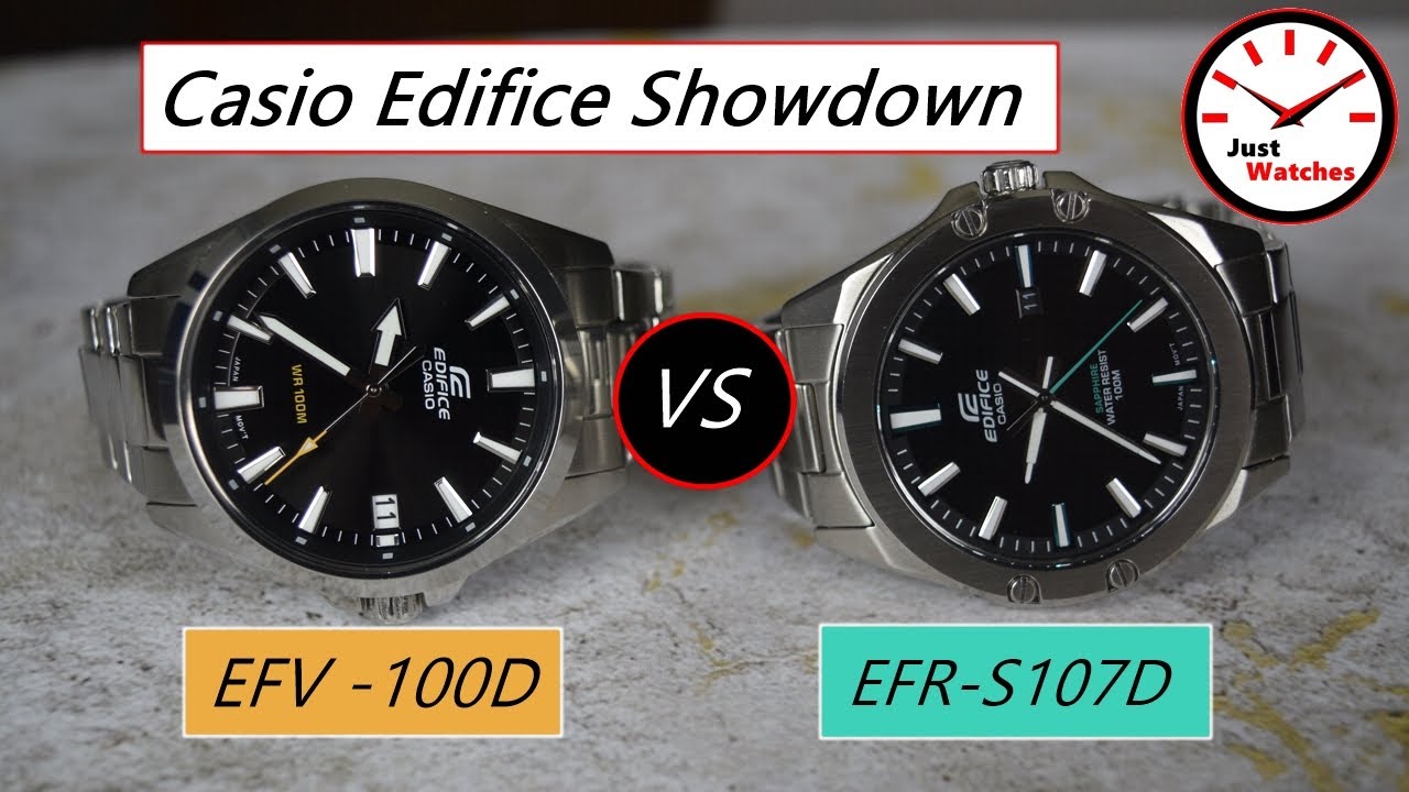 Casio Edifice Showdown: Casio EFV-100D versus Casio EFR-S107D
