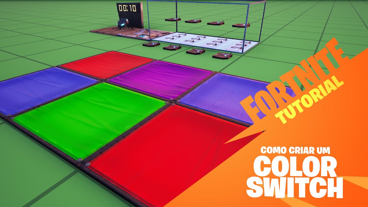 Como criar o modo COLOR SWITCH | Fortnite - Tutorial Criativo