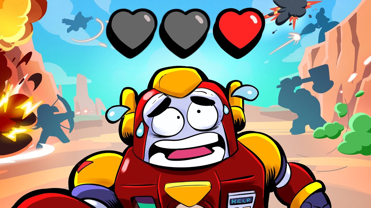 Могу ли я победить Brawlstars с 3 ЖИЗНЯМИ?!
