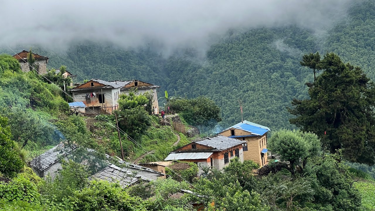 Simple and Very Beautiful Nepali Mountain Village Lifestyle || IamSuman