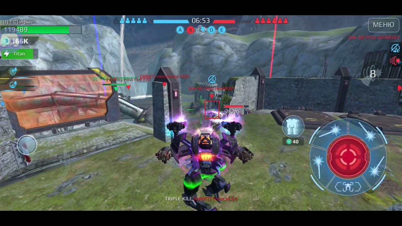 War Robots - Ӆ༒Ƈ vs WRRT (3 vs 5) (Castle)