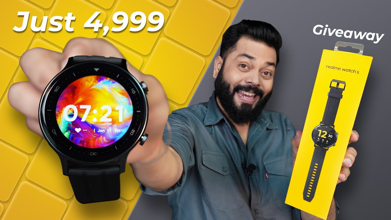 realme Watch S Unboxing And First Impressions | Giveaway ⚡ 1.3” Screen,15 Days, SpO2 At Just Rs.4999