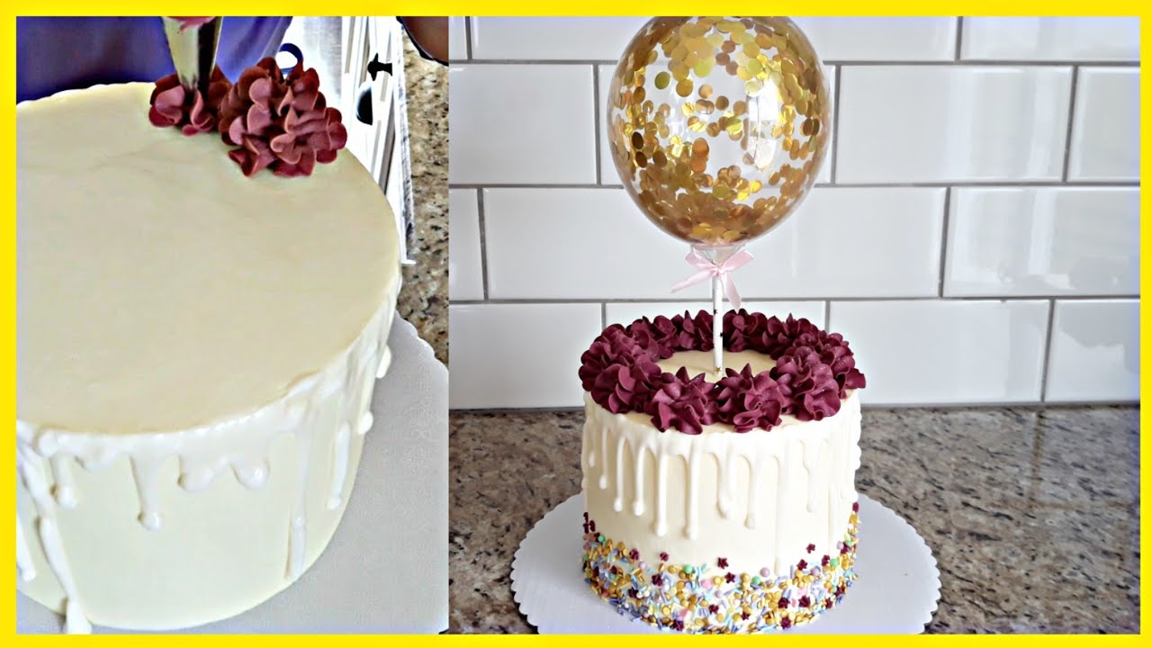 PASTEL TRES LECHES Con Globo Y Color Burgundy