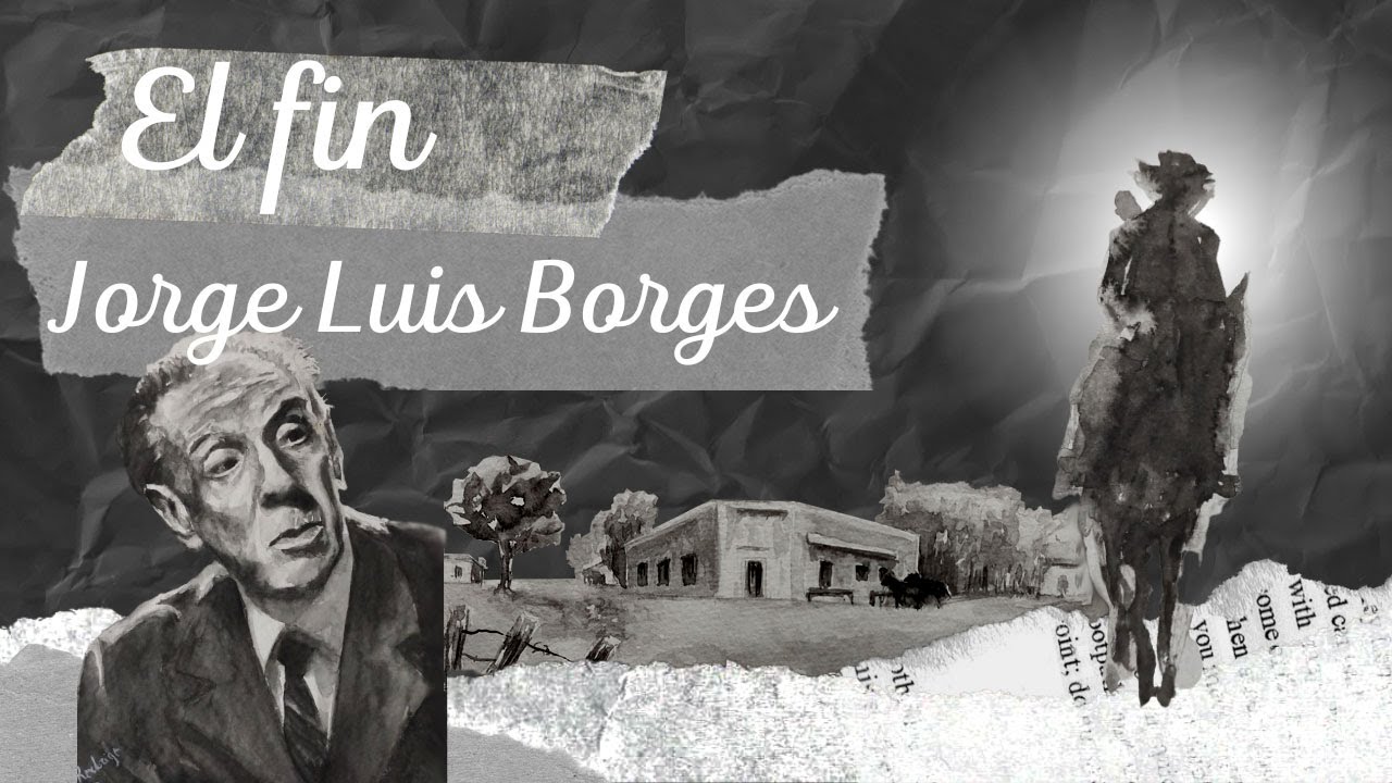 El Fin un cuento de Jorge Luis Borges ilustrado en acuarelas audiolibro video historieta