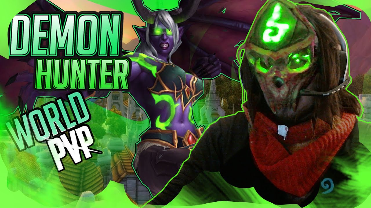 Стань полноценным охотником на демонов на Хэллоуин | Мировой PVP 1 против X / World of Warcraft 💜...