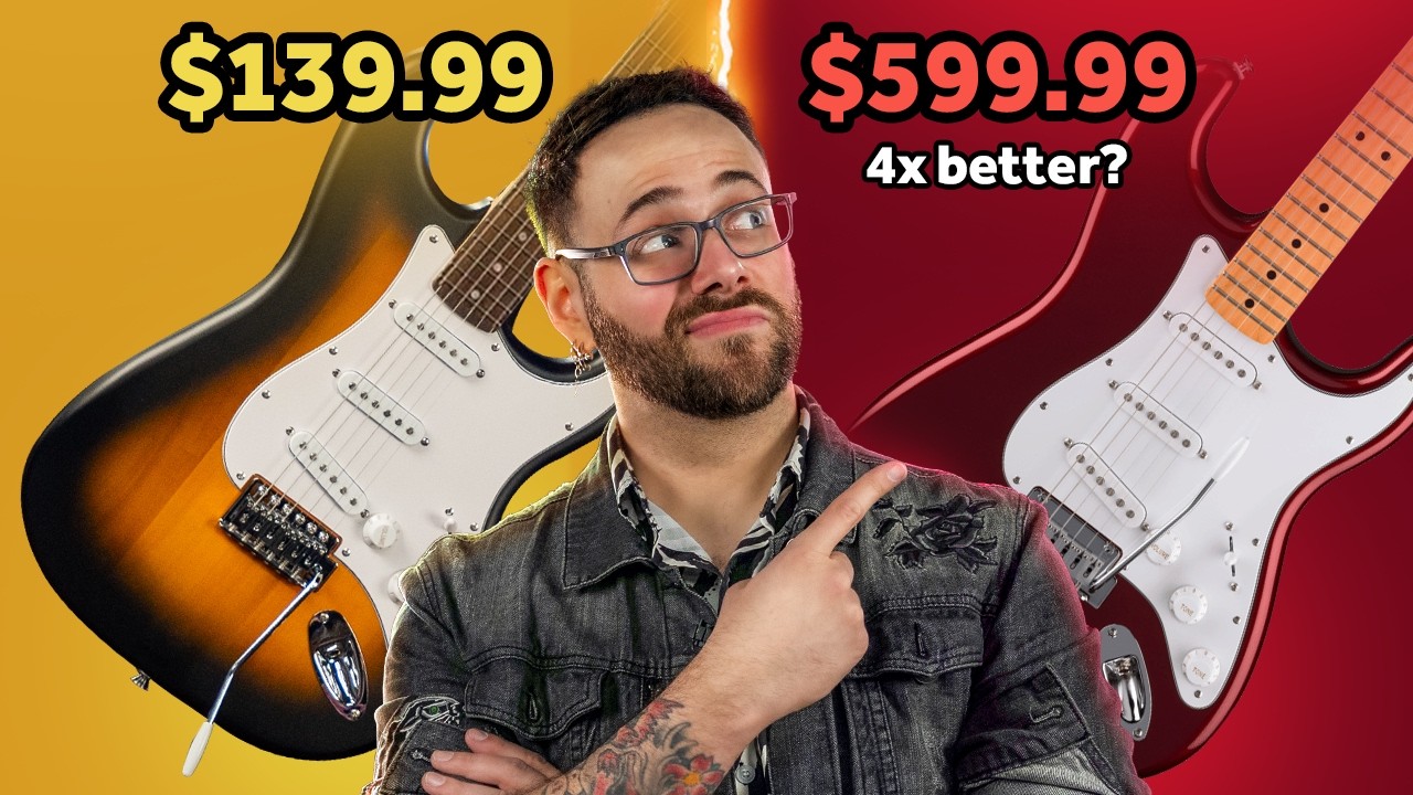 Fender Standard Strat vs. Squier Debut, is it 4x better?