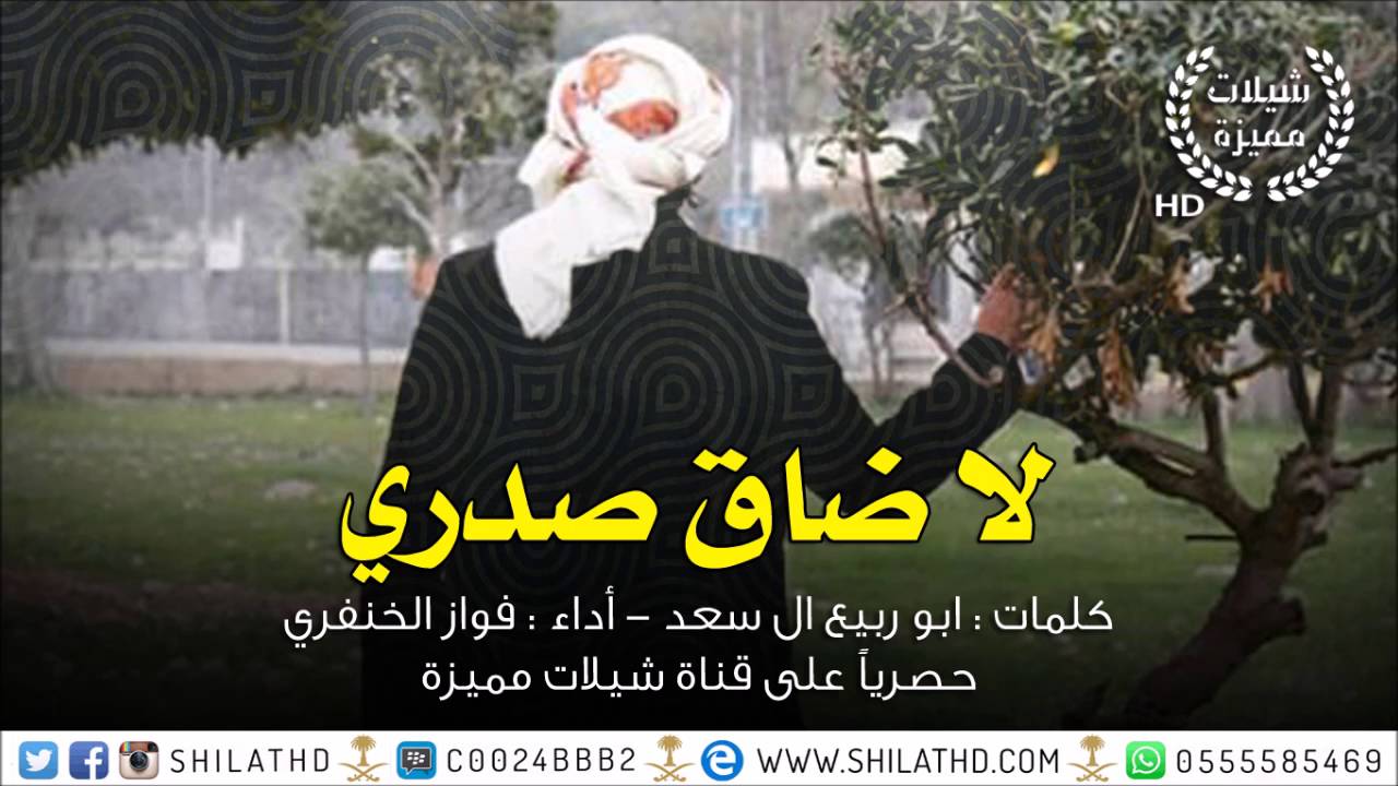 شيلة لا ضاق صدري نتقت الجيب زعلاني || كلمات ابو ربيع ال سعد أداء فواز الخنفري || شيلات 2016