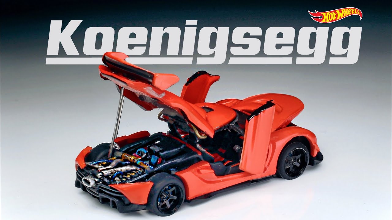 Custom Hot Wheels Koenigsegg Jesko Full Openable Doors and Details | Hot Wheels Custom build