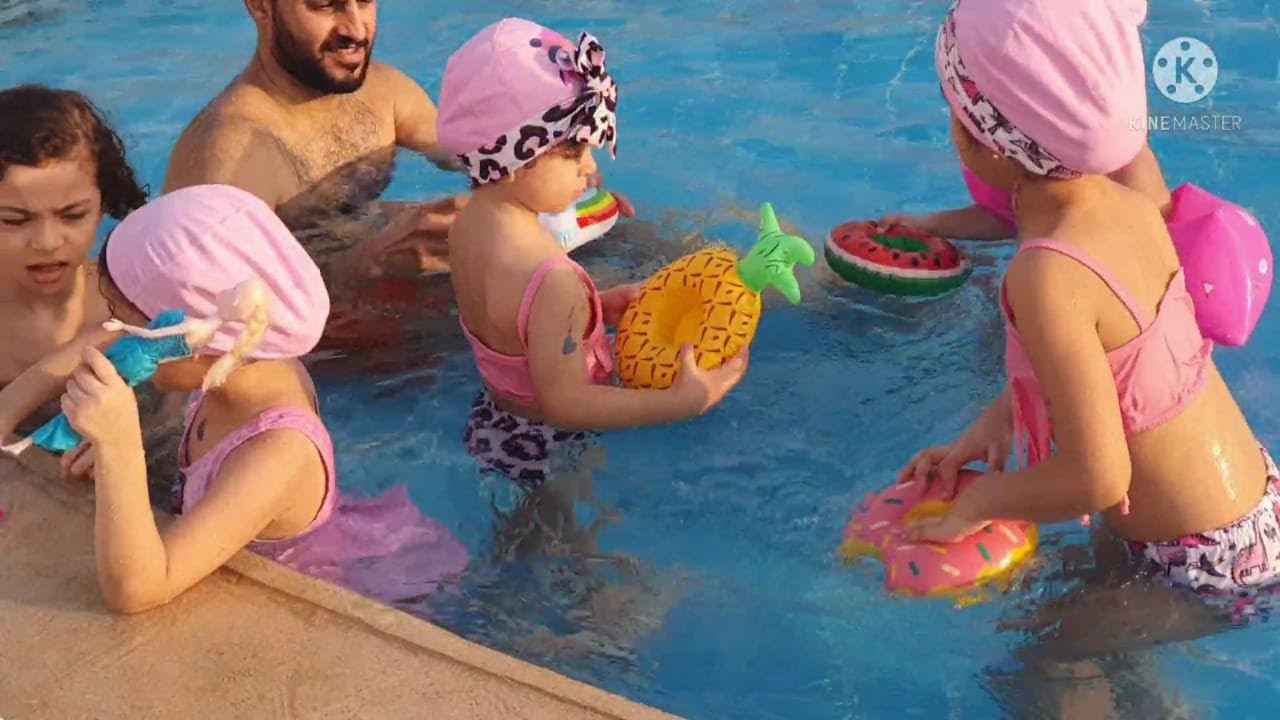 بناتى غيرو نيولوك لبسهم🩱👙على البسين لزوم البلبطة مع بنات خالهم🧚‍♀️/ولعبنا/وأتنتطنا🤸‍♀️🎢