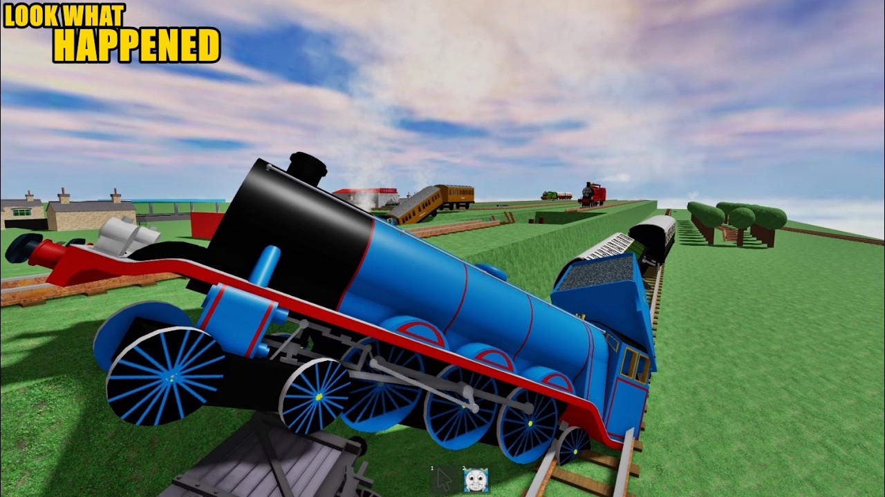Crazy Train Derailment! See What Happened to Gordon in Roblox Trains Games Compilation Accidents 2