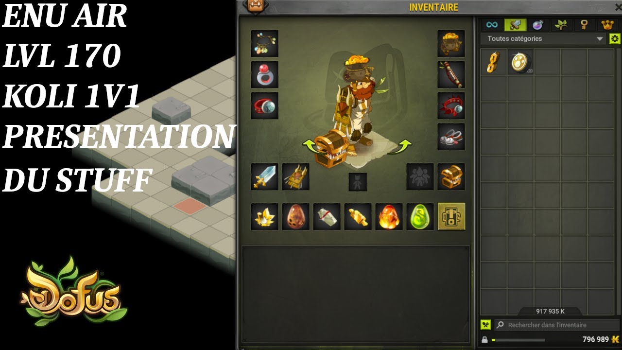 PRESENTATION DU STUFF DE MON SUPER ENU AIR LVL 170