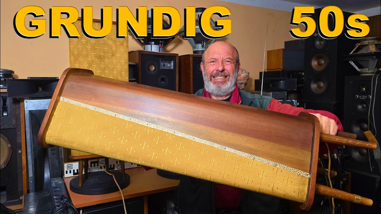 50s Vintage SPEAKERS - GRUNDIG HiFi Raumklangbox IV