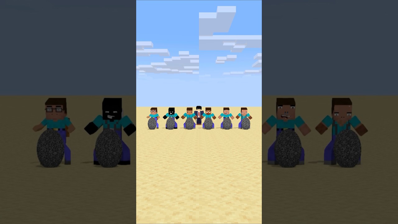 HELP Herobrine To Power Up And Win The Hardest Bedrock Break #friendship #shorts #trending #anime