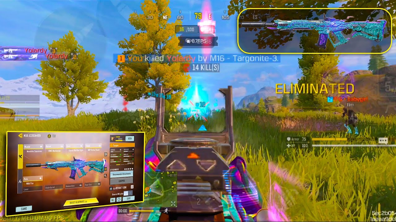 I CHANGED M16 into A POWERFUL AR WITH AUTO FIRE!!😱| BEST M16 GUNSMITH with WILD FIRE PERK! | CODM