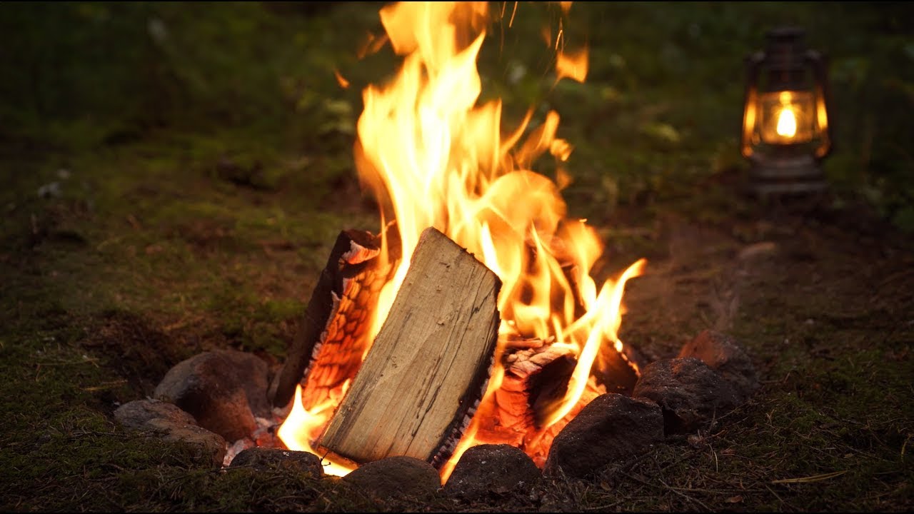 Lagerfeuer 🔥12 Stunden 4K UHD mit Knistern und Naturger&auml;uschen (Keine Musik) Fire Kitchen ASMR 🔥🔥