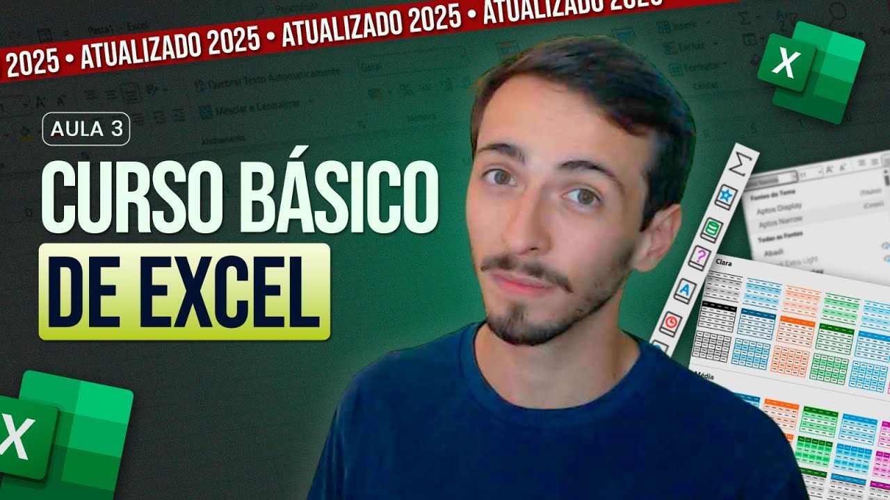 Curso B&aacute;sico de Excel 2025 | Aula 3 | GRATUITO